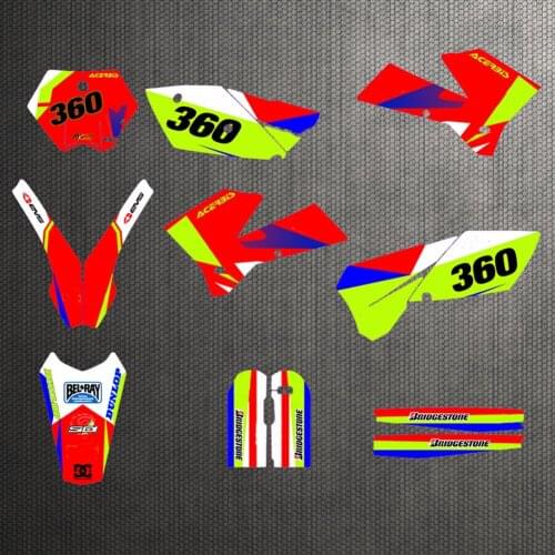 For KTM 2005 2006 SX Free Customized Graphics Background Stickers DECALS FOR KTM SX 2006 2005 SX 125 200 250 300 380 400 450 520