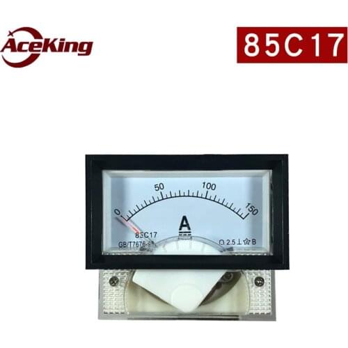 85C17 pointer dc ammeter head with black frame mechanical head 50mA10A150V customizable through 10a 20a 100a 40x70 head