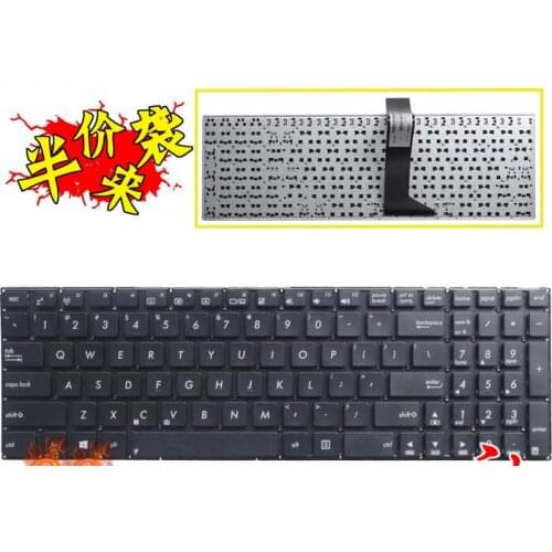 New Laptop Keyboard for Asus Y582 Y581L K550D D552C X550CC X501EI R513C US Layout Black