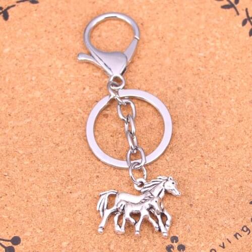 New Creative Chrome plated Metal Key Ring Best Gift horse Keychain Keyring