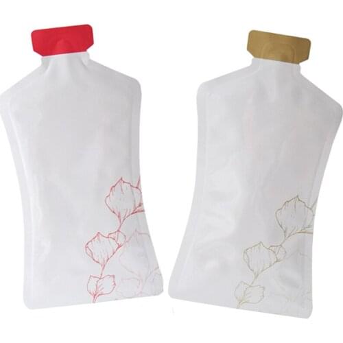 New Design Bottle Bags Aluminum Foil Mylar Storage Bags Open Top Tear Notch Pouches Heat Sealing Plastic Package Bags 100pcs/lot