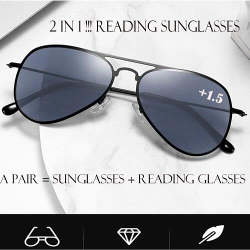 New Design Ultra-light Block Light Reading SunGlasses +0.75 +1 +1.25 +1.5 +1.75 +2 +2.25 +2.75 to +3.5