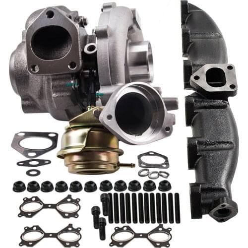 New Turbocharger + Manifold Kit For BMW X5 3.0 E53 160KW 218BHP M57N 753392-5018S for X5 HP 3.0D 742417 7533925018S 1162779177