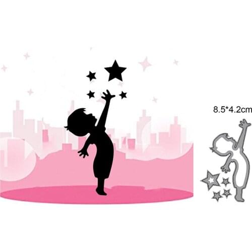 Baby boy star Metal Cutting Dies For Stamps Scrapbooking Stencils DIY Paper Album Cards Decor Embossing 2021