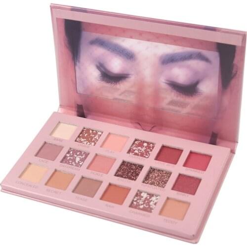 18 Color Nude Shining Eyeshadow Pearlescent Makeup Glitter Pigment Smoky Eye Shadow Matte Eye Shadow Palette Shimmer And Shine