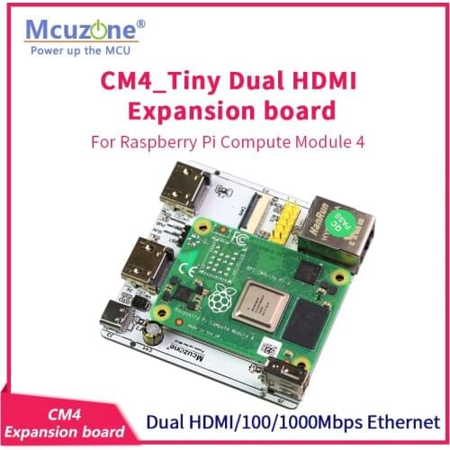 RPi CM4_Tiny Expansion board, Dual HDMI,Giga Ethernet,camera,USB,Raspberry Pi Compute Module 4 , TV KODI Player KALI Ubuntu