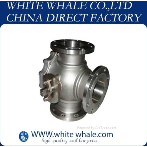 10% off hot sale Flange Connecting L type three-way 3/4 inch Stainless Steel 304 mini ball valve