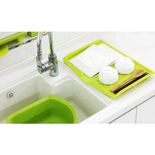 Home Drain Rack Plastic Dish Rack Drain Dish Bowl Storage Rack Kitchen Kitchenware Tableware Plastic Tray
