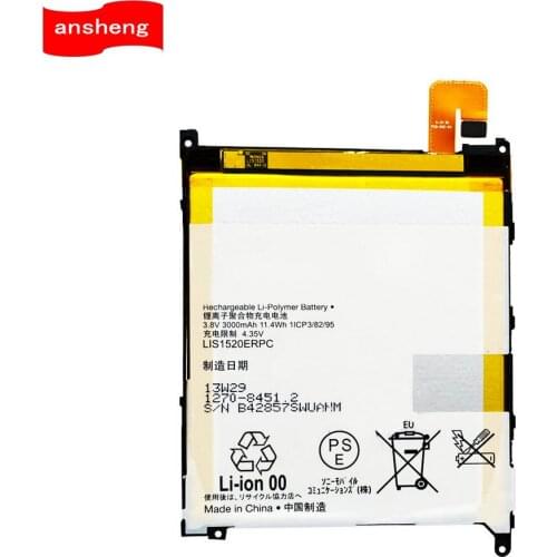 High Quality 3000mAh LIS1520ERPC Battery For Sony XL39h Xperia Z Ultra C6802 Togari L4 ZU C6833 C6806 Mobile Phone