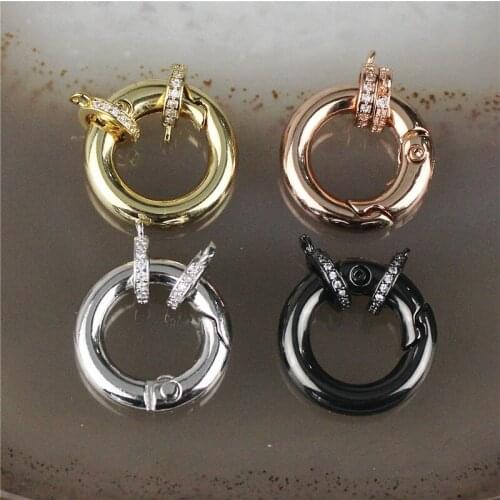 20*20mm10pcs/lot Good quality colorful cz clasp,plated cubic zircon charm,closure bracelet/necklace component wholesale