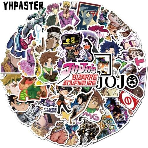 10/30/50Pcs JoJo Bizarre Adventure Stickers Laptop PVC Waterproof Cartoon Sticker DIY Party Decoration JoJo Cosplay Accessoriesc