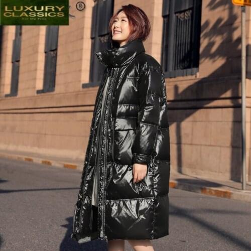 2021 Womens Winter Down Jacket Warm Thick 90% White Duck Down Jackets Korean Style Coat Female Parkas Mujer Chaqueta LW