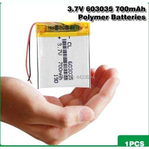 3.7v 603035 Li-po Battery Rechargeable Lithium Polymer Battery PCB Charge Protected Li-polymer Batteries Long Lifespan