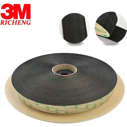 3M Dual Lock Low Profile Reclosable Fastener SJ4575 Black quick lock fasteners 1INx50yards