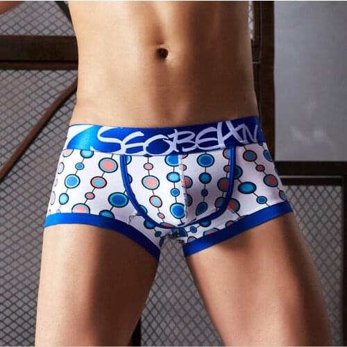 3pcs/lot SEOBEAN Brand mens underwear cotton underpants male pure men panties shorts underwear boxer