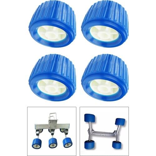 4x Boat Trailer Roller Inflatable Ribbed Wobble Roller 110x75x19mm New