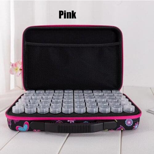 60 Bottles Butterfly Black Pattern Diamond Painting Cross Stitch Accessories Tool Container Storage Bag Case Embroidery Mosaic