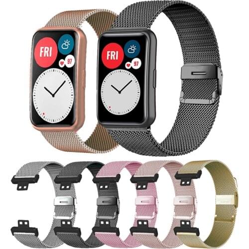 Bracelet For Huawei Watch Fit Smart Band For Watch Fit Metal Strap Stainless Steel Watchband For Huawei Fit Wristband pulsera