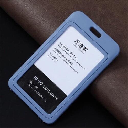 Abs Badge Holder Card Sleeve with Suspension Lanyard Cord