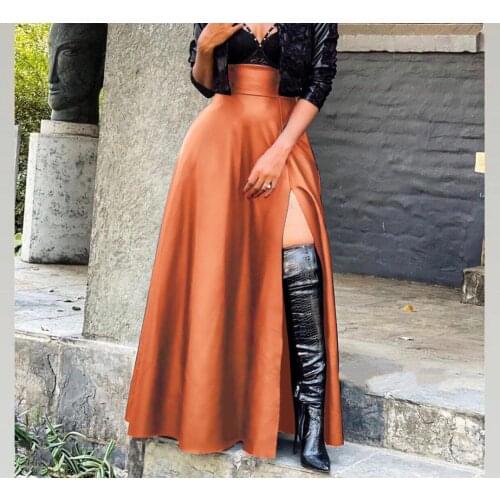 DIANRUO Women's Leather Skirts