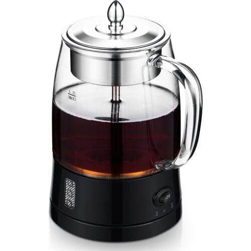 Electric kettle Full automatic steam boiling teapot thermoelectric glass brewed tea ware black