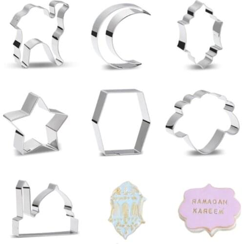 Easter Egg Bunny Cookie Molds pack of 10 Cake Mold Cookie Cutters Moon Star Biscuit Mold DIY Cake Baking Tools Eid Mubarak Decor