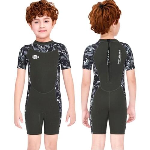 Wetsuit 2.5MM Boy Neoprene Children Rash Guards Swimming Kitesurf Kids Windsurf Surf Scuba Diving Clothes Bathing Suit Swimsuit