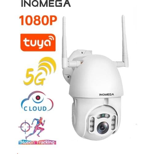 INQMEGA 5G 1080P IP Camera WiFi Wireless Google Home PTZ Speed Dome Camera Outdoor CCTV Security Surveillance Waterproof Camera