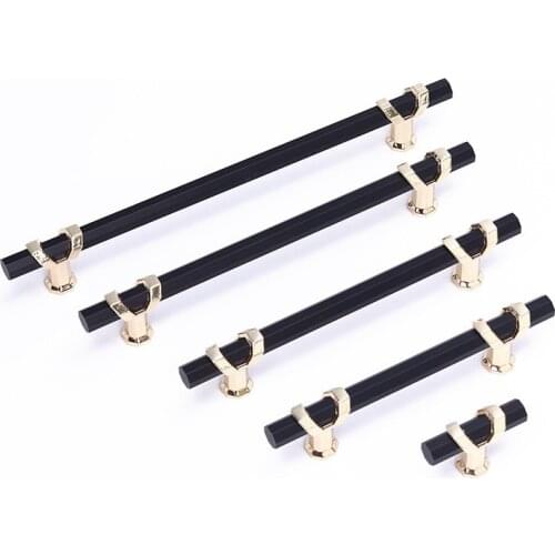 KK&FING European Minimalist Long Strip Cabinet Door Handles Drawer Knobs Aluminum rod Wardrobe Door Pulls Furniture Hardware