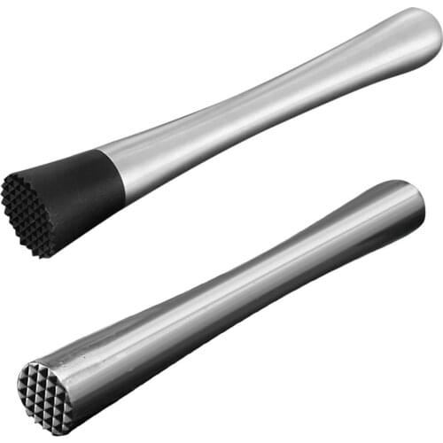 Cocktail Shaker Stainless Steel Wine Mixing Stick Cocktail Muddler Shaker With Crushing Hammer Muddler Crushed Ice Barware Tool