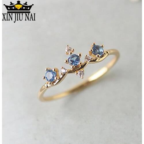 925anillos Silver "Imperial Serenade" Aquamarine Ring Retro Small Crown Ladies Elegant Internet Sensation 14k Gold Jewelry