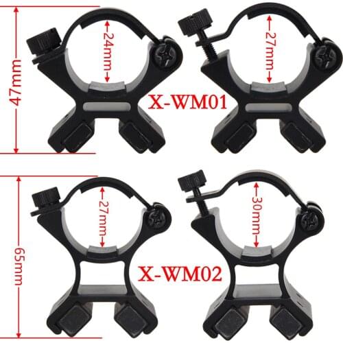 Strong Magnetic X-shape Frame Weapon Mount X-WM01 X-WM02 Tactical Hunting Flashlight Bracket Scope Mounts for 24-27mm & 27-30mm