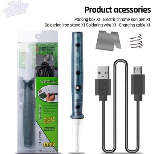 LT002 DC 5V 8W New Mini Portable USB Electric Powered Soldering Iron Pen Temperature Adjustable Soldering Iron Tools