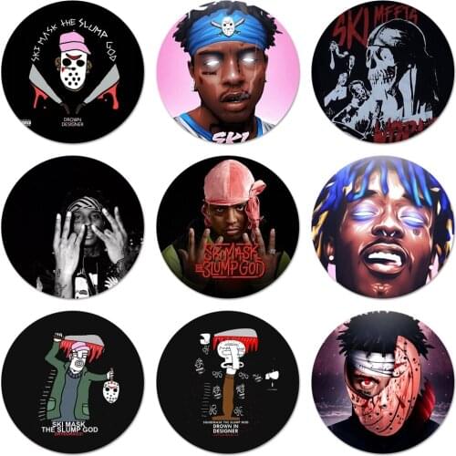 Ski Mask the Slump God Icons Pins Badge Decoration Brooches Metal Badges For Backpack Decoration