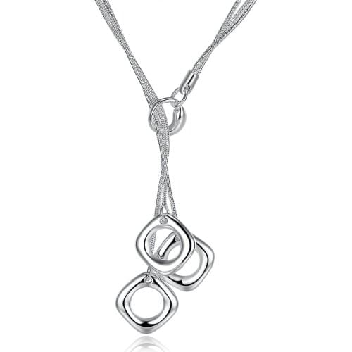 Trendy Jewelry Silver Plated Necklace For Women Wholesale Classic jewelry For mother