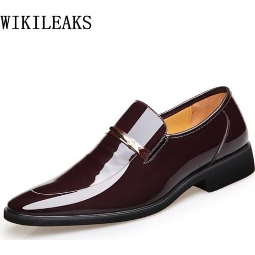 Elevator Shoes for Men Formal Business Shoes Men Eleganti Brown Dress Designer Mens Dress Shoes Loafers Plus Size Dress Zapatos