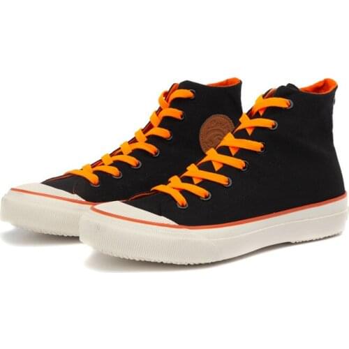 2019 New Arrival Summer Fashion Men Flats Shoes All Black White Red Casual Shoes Mens Canvas Shoes Lace-Up High Top Shoes N8-80