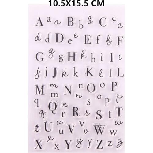 2021 New Letter Clear Stamps DIY Scrapbooking Craft Supplies Rubber Silicon Seals Card Photo Album Hobby ink pad Stamping