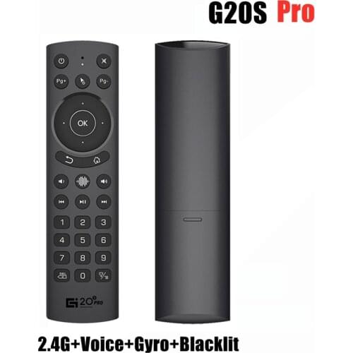 G20S PRO 2.4G Wireless Smart Voice Backlit Air Mouse Gyro IR Learning Google Assistant Remote Control for PC Android TV BOX X96