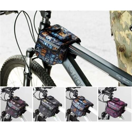Roswheel Cycling Bike Top Tube Bag Bicycle Front Frame New Pannier Frame Front Tube Double Bag