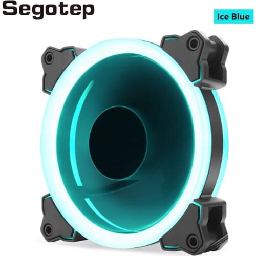 Segotep PC Cooling Fan 120mm Fan Rgb Mute 3Pin+4Pin Radiator CPU Cooling Fans Heat Sink PC Case Cooler Fan