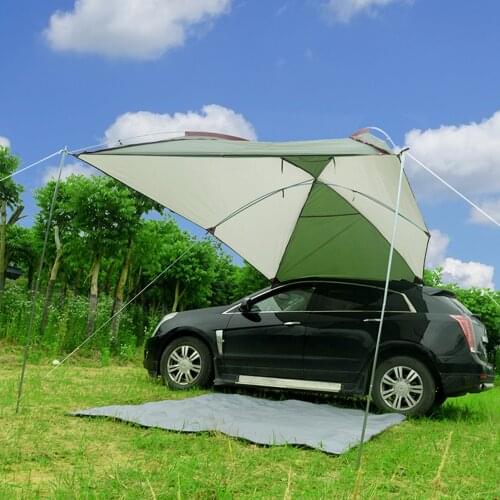 Car Roof Top Tent Awning Car Shelter Shade Camping Side Waterproof UV Camping Tent Automobile Rooftop Rain Car Rear Canopy