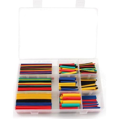 Cable Sleeve Heat Shrink Tube 328Pcs Shrinking Assorted Polyolefin Insulation Butt Wire Sleeving Connector Electrician Tools