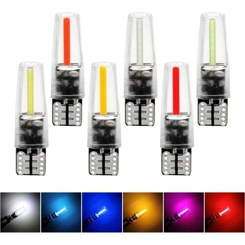 W5W T10 LED Car Clearance Light 12V 194 168 No Error COB Filament Auto Parking Lamp Wedge Side License Plate Bulb