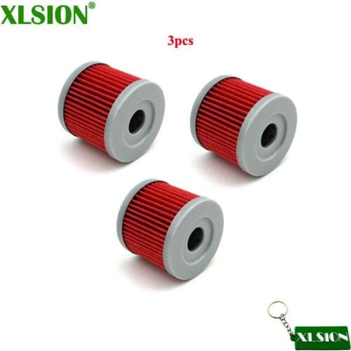 XLSION 3pc Oil Filters For SUZUKI GZ125 GV250 GT125 GT250 GA125 AN150 LT185 9.9HP 15HP HYOSUNG GT250R GV250 GF125