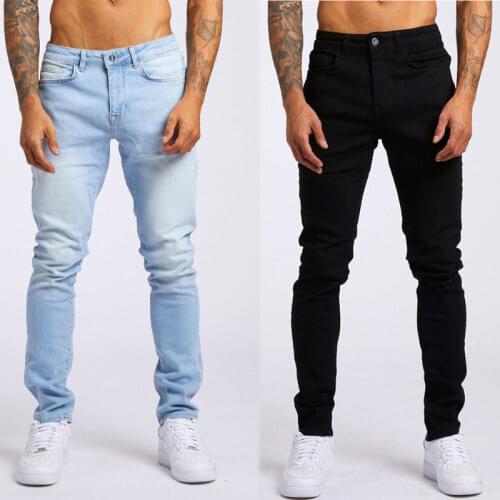 YIKUO Men's Skinny Jeans