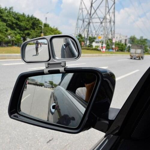 Blind Spot Square Mirror Auto Wide Angle Side Rear View Mirror Car Double Convex Mirror Universal Car Accessories
