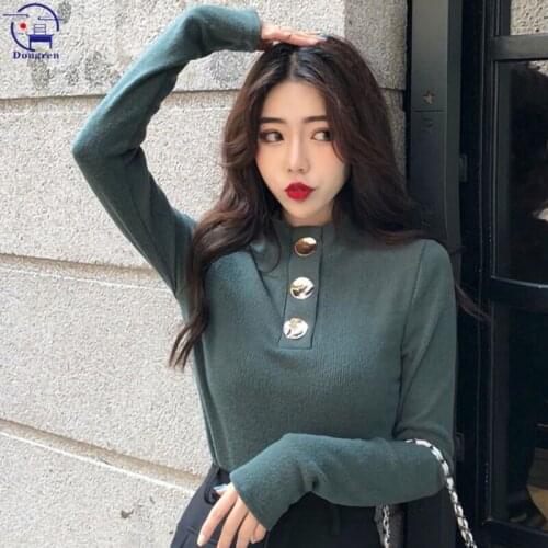 Knitted Women turtleneck Sweater Pullovers spring Autumn Basic Women highneck Sweaters Pullover Slim female cheap top Clothing
