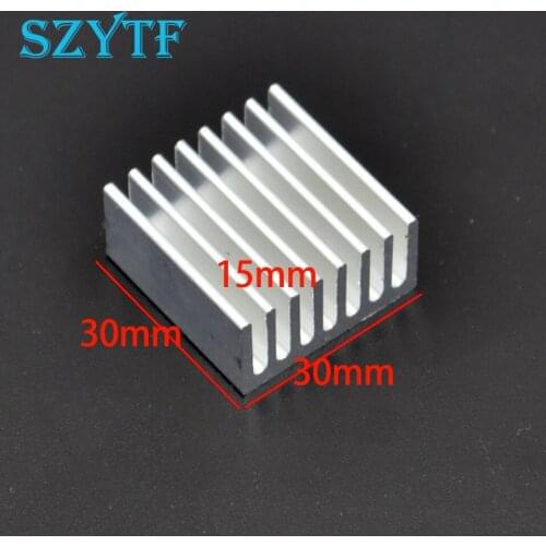 20pcs Aluminum fin heat sink 30 * 30 * 15MM White sawing