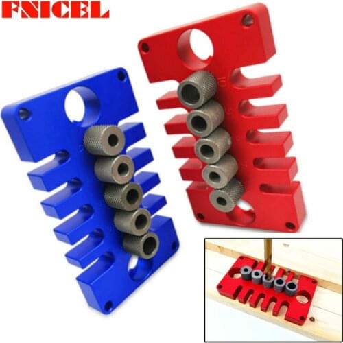 3 in 1 Punch Locator Hole Opener Aluminium alloy Dowelling Jig Dowel Tenon Hole Doweling Jig Woodworking Puncher Tools